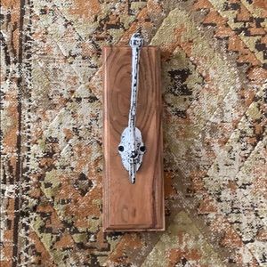 Anthropologie wood and Cast Iron Hook